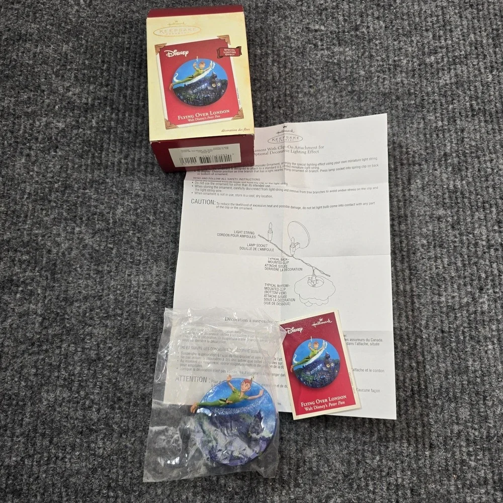 Peter Pan Flying‎ Over London Disney Hallmark Keepsake Ornament 2003